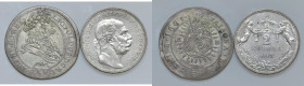 UNGHERIA Lotto di due monete come da foto. Da esaminare, non si accettano resi
qBB-SPL