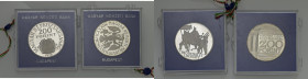 UNGHERIA 200 Fiorini 1976, 1977 - AG Lotto di due monete in plexiglass
FS