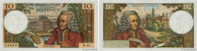 Country : FRANCE 
Face Value : 10 Francs VOLTAIRE 
Date : 05 décembre 1963 
Period/Province/Bank : Banque de France, XXe siècle 
Catalogue reference :...