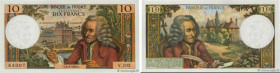 Country : FRANCE 
Face Value : 10 Francs VOLTAIRE 
Date : 06 août 1964 
Period/Province/Bank : Banque de France, XXe siècle 
Catalogue reference : F.6...