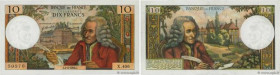 Country : FRANCE 
Face Value : 10 Francs VOLTAIRE 
Date : 04 avril 1968 
Period/Province/Bank : Banque de France, XXe siècle 
Catalogue reference : F....