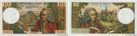 Country : FRANCE 
Face Value : 10 Francs VOLTAIRE 
Date : 05 septembre 1968 
Period/Province/Bank : Banque de France, XXe siècle 
Catalogue reference ...