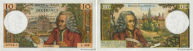 Country : FRANCE 
Face Value : 10 Francs VOLTAIRE 
Date : 02 janvier 1969 
Period/Province/Bank : Banque de France, XXe siècle 
Catalogue reference : ...