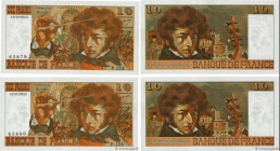 Country : FRANCE 
Face Value : 10 Francs BERLIOZ Consécutifs 
Date : 03 octobre 1974 
Period/Province/Bank : Banque de France, XXe siècle 
Catalogue r...