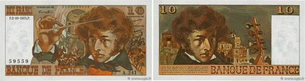 Country : FRANCE 
Face Value : 10 Francs BERLIOZ 
Date : 02 octobre 1975 
Period...