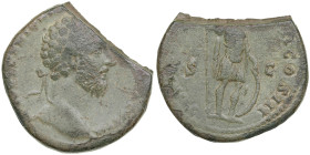 Roman Empire Æ Sestertius - Marcus Aurelius (AD 161-180)
21.78g. 31mm. VG/VG.