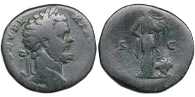 Roman Empire Æ Sestertius - Septimius Severus (AD 193-211)
21.25g. 28mm. F/F.
