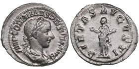 Roman Empire AR Antoninianus - Gordian III (AD 238-244)
2.78g. 21mm. UNC/UNC Magnificent lustrous specimen. Very beautiful coin. IMP GORDIANVS PIVS FE...