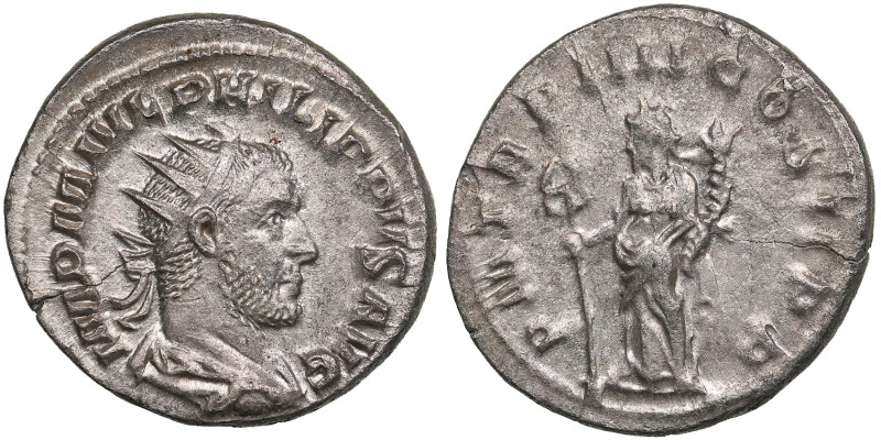 Roman Empire AR Antoninianus - Philip I (AD 244-249)
3.94g. 22mm. AU/AU. Gorgeou...