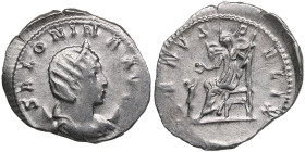 Roman Empire AR Antoninianus (AD 257-260) - Salonina (AD 254-268)
3.17g. 24mm. AU/AU. Beautiful lustrous specimen. Obv. SALONINA AVG Diademed and drap...