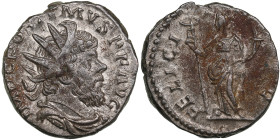 Roman Empire AR Antoninianus - Postumus (AD 259-278)
3.93g. 20mm. XF/XF. Obv. IMP C POSTVMVS P F AVG, radiate, draped and cuirassed bust to right. / R...