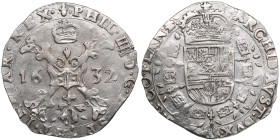 Belgium, Brugge 1/4 Patagon 1632
6.78g. XF+/AU. Mint luster. Rare condition!