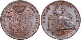 Belgium 1 Centime 1901 - Leopold II (1865-1909)
1.92g. UNC/UNC. Beautiful lustrous specimen. 