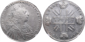 Russia Rouble 1728 - NGC AU DETAILS
An attractive specimen with mint luster. Obv. corrosion. Similar to Bitkin 67.