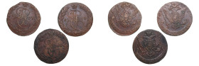 Group of Russia 5 Kopecks 1768, 1777, 1778 (3)
Various condition.