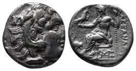KINGS of MACEDON. temp. Philip III – Lysimachos. Circa 323-280 BC. AR Drachm (17mm, 3.6 g). In the name of Alexander III. Uncertain mint in western As...