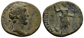 PISIDIA. Antiochia. Antoninus Pius (138-161). Ae. (26mm, 8.6 g) Obv: ANTONINVS AVG PIVS P P TR P COS IIII. Laureate head right. Rev: MENSIS COL CAES A...