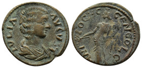PISIDIA, Antiochia, Julia Domna (193-217 AD) AE Bronze (22mm, 5.5 g) Obv: IVLIA AVGVSTA - draped bust of Julia Domna right Rev: ANTIOCH GEN COL C, Gen...