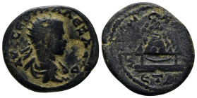 CAPPADOCIA, Caesarea. Severus Alexander, 222-235 AD. AE. (28mm, 11.6 g) Obv: AYK ϹƐΟΥ ΑΛƐΞΑΝ. Radiate bust of Severus Alexander, right. Rev: ΜΗΤΡΟΠΟ Κ...