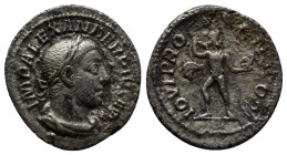 Severus Alexander (AD 222-235). AR denarius (19mm, 2.8 g). Rome, AD 231. IMP ALEXANDER PIVS AVG, laureate and cuirassed bust of Alexander right / IOVI...