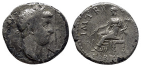 HADRIAN. 117-138 AD. AR Denarius (17mm, 3.4 g). Struck circa 119-123 AD. Laureate head right / P M TR P, FORT RED in exergue. Fortuna seated left, hol...