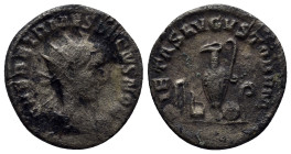 Herennius Etruscus. Silver Antoninianus (21mm, 3.5 g), as Caesar, AD 250-251. Rome, under Trajan Decius, AD 250. Q HER ETR MES DECIVS NOB C, radiate a...