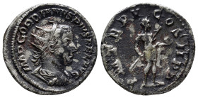Gordian III, 238-244. Antoninianus (22mm, 4.4 g), Rome, 241-243. IMP GORDIANVS PIVS FEL AVG Radiate, draped and cuirassed bust of Gordian III to right...