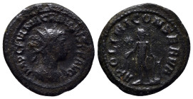 Macrianus Usurper AD 260-261. Antioch Antoninianus (20mm, 4.5 g). IMP C FVL MACRIANVS P F AVG, radiate, draped and cuirassed bust right / APOLLINI CON...