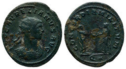 Aurelian. AD 270-275. Antoninianus (22mm, 3.4 g). Siscia mint, AD 274. Radiate and cuirassed bust right / Emperor standing right, clasping hands with ...