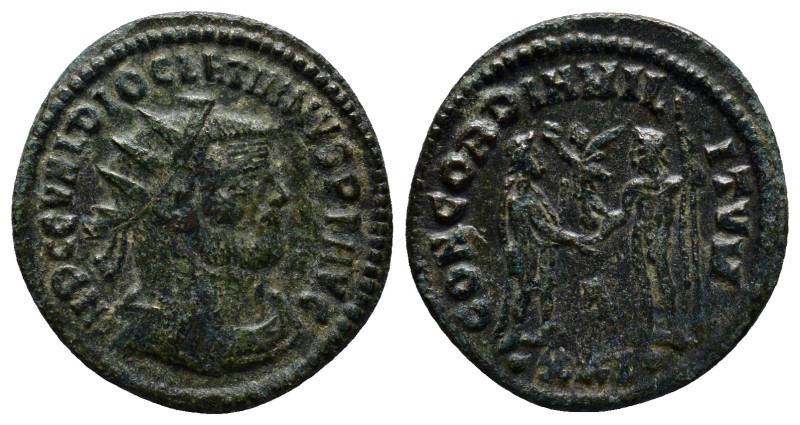 Diocletian AD 284-305. Cyzicus Antoninian Æ (21mm, 3.0 g). IMP C C VAL DIOCLETIA...