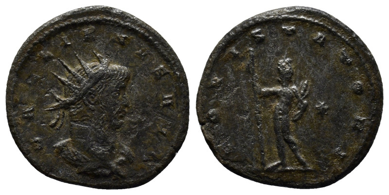 Gallienus (AD 253-268). BI antoninianus (20mm, 3.1 g). Rome, 6th officina, AD 26...