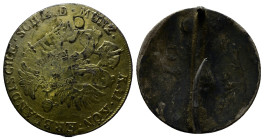 HOLY ROMAN EMPIRE. Franz II (1792-1806). 12 Kreuzer. (25mm, 5.4 g) Hall. Obv: KAI KON ERBLÄNDISCHE SCHEID MÜNZ. Crowned double eagle with coat of arms...