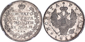 Russia 1 Rouble 1819 СПБ ПС NGC AU 55