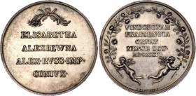 Russia Silver Medal Visit of Tsarina Elizabeth to Vienna 1814 R1