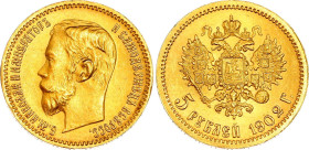 Russia 5 Roubles 1902 AP NGC MS 64