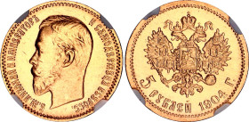 Russia 5 Roubles 1904 АР NGC MS 64