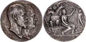 Russia Silver Medal "100th Anniversary of the Ministry of Foreign Affairs" 1902 (ND) R3