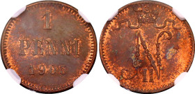 Russia - Finland 1 Penni 1905 NGC MS 62 BN