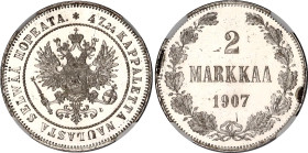 Russia - Finland 2 Markkaa 1907 L NGC MS 63
