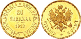 Russia - Finland 20 Markkaa 1912 S NGC MS 63