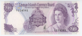 Cayman Islands 40 Dollars 1974 (1981)