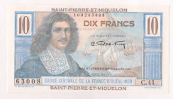 Saint Pierre & Miquelon 10 Francs 1950 - 1960