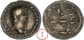 Néron (54-68), Sesterce, Padouan, Giovanni da Cavino (1500-1570), Av. NERO CLAVD CAESAR AVG GER P M TR P IMP P P, Tête laurée à droite, Rv.: AVGVSTI S...