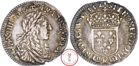 Louis XIV (1643-1715), 1/12 Écu au buste juvénile, Imitation pour le Levant, 1662, R, Villeneuve, Imitation pour le Levant, Av. LVD XIIII D. G FR. ET....