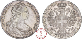 Érythrée, Thaler, 1918, Rome, Av. REGNUM ITALICUM * 1918, Buste diadémé à droite, Rv. AD. NEGOT. ERYTHR. COMMOD. ARG. SIGN., Écu de Savoie sur un aigl...
