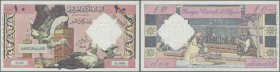 Algeria: 10 Dinars 1964 Specimen P. 123s, unfolded but light handling and creases in paper, condition: XF.