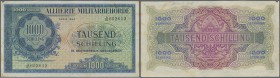 Austria: 100 Schillings 1944 P. 111, used with light folds in paper, minor split at upper left corner, no holes or tears, still pretty much crispness ...