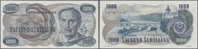 Austria: highly rare issued 1000 Schilling 1961 P. 140 ”Kleiner Kaplan” / ”Small Kaplan”, rare issue with white background and smaller size comapred t...