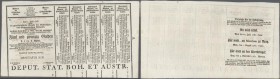 Austria: 25 Gulden 1761 Obligation Vienna, PR W4a), complete sheet in condition: UNC.