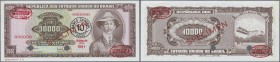 Brazil: Banco Central do Brasil 10 Cruzeiros Novos on 10.000 Cruzeiros ND(1967) Specimen, P.190as, with oval stamp at loer right and upper left ”De La...